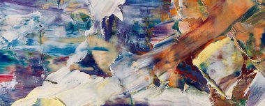 Renk dokusu. Tuvale elle çizilmiş yağlı boya resim. Soyut sanat geçmişi. Modern, çağdaş sanat. Renkli tuval. Duvar dekoru arkaplanı