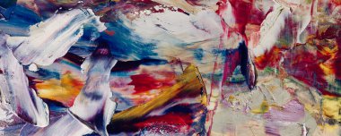 Renk dokusu. Tuvale elle çizilmiş yağlı boya resim. Soyut sanat geçmişi. Modern, çağdaş sanat. Renkli tuval. Duvar dekoru arkaplanı