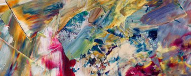 Renk dokusu. Tuvale elle çizilmiş yağlı boya resim. Soyut sanat geçmişi. Modern, çağdaş sanat. Renkli tuval. Duvar dekoru arkaplanı