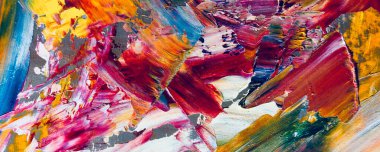 El çizimi. Soyut sanat arkaplanı. Renk dokusu. Modern, çağdaş sanat. Renkli tuval. Duvar dekoru arkaplanı