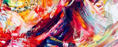 El çizimi. Soyut sanat arkaplanı. Renk dokusu. Modern, çağdaş sanat. Renkli tuval. Duvar dekoru arkaplanı