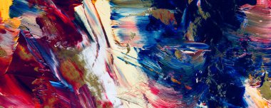 El çizimi. Soyut sanat arkaplanı. Renk dokusu. Modern, çağdaş sanat. Renkli tuval. Duvar dekoru arkaplanı