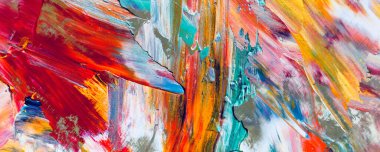 El çizimi. Soyut sanat arkaplanı. Renk dokusu. Modern, çağdaş sanat. Renkli tuval. Duvar dekoru arkaplanı