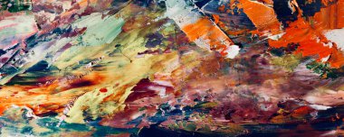 Tuval üzerinde soyut yağlı boya resim. arka plan duvar kağıdı. Modern motif görsel sanat. Moda el boyası. Duvar dekorasyonu ve duvar resimleri. Doku.