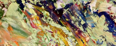 Renk dokusu. Tuvale elle çizilmiş yağlı boya resim. Soyut sanat geçmişi. Modern, çağdaş sanat. Renkli tuval. Duvar dekoru arkaplanı