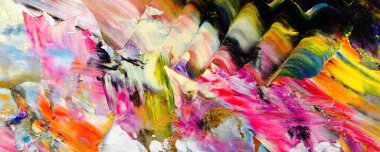 El çizimi. Soyut sanat arkaplanı. Renk dokusu. Modern, çağdaş sanat. Renkli tuval. Duvar dekoru arkaplanı