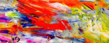 El çizimi. Soyut sanat arkaplanı. Renk dokusu. Modern, çağdaş sanat. Renkli tuval. Duvar dekoru arkaplanı