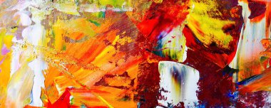 Renk dokusu. Tuvale elle çizilmiş yağlı boya resim. Soyut sanat geçmişi. Modern, çağdaş sanat. Renkli tuval. Duvar dekoru arkaplanı