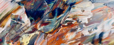 Renk dokusu. Tuvale elle çizilmiş yağlı boya resim. Soyut sanat geçmişi. Modern, çağdaş sanat. Renkli tuval. Duvar dekoru arkaplanı