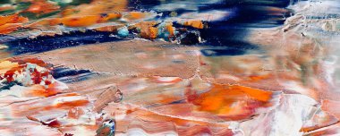 Renk dokusu. Tuvale elle çizilmiş yağlı boya resim. Soyut sanat geçmişi. Modern, çağdaş sanat. Renkli tuval. Duvar dekoru arkaplanı