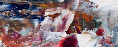 Renk dokusu. Tuvale elle çizilmiş yağlı boya resim. Soyut sanat geçmişi. Modern, çağdaş sanat. Renkli tuval. Duvar dekoru arkaplanı