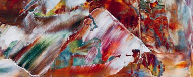 Renk dokusu. Tuvale elle çizilmiş yağlı boya resim. Soyut sanat geçmişi. Modern, çağdaş sanat. Renkli tuval. Duvar dekoru arkaplanı