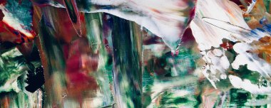 Renk dokusu. Tuvale elle çizilmiş yağlı boya resim. Soyut sanat geçmişi. Modern, çağdaş sanat. Renkli tuval. Duvar dekoru arkaplanı