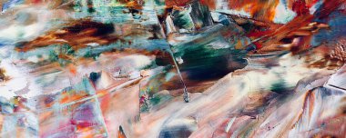 Renk dokusu. Tuvale elle çizilmiş yağlı boya resim. Soyut sanat geçmişi. Modern, çağdaş sanat. Renkli tuval. Duvar dekoru arkaplanı