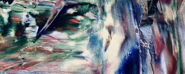 Renk dokusu. Tuvale elle çizilmiş yağlı boya resim. Soyut sanat geçmişi. Modern, çağdaş sanat. Renkli tuval. Duvar dekoru arkaplanı