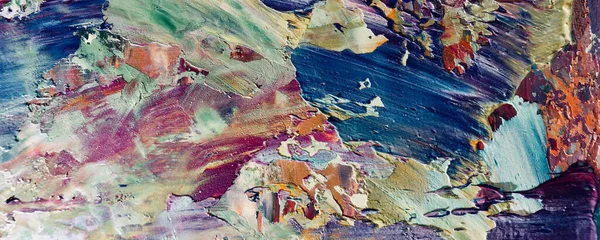 Pittura Olio Astratta Tela Sfondo Carta Parati Motivo Moderno Arte — Foto Stock