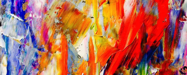 Abstract Art Background Color Texture Oil Painting Canvas 캔버스 벽감의 — 스톡 사진