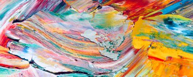 Renk dokusu. Tuvale elle çizilmiş yağlı boya resim. Soyut sanat geçmişi. Modern, çağdaş sanat. Renkli tuval. Duvar dekoru arkaplanı