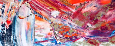 Renk dokusu. Tuvale elle çizilmiş yağlı boya resim. Soyut sanat geçmişi. Modern, çağdaş sanat. Renkli tuval. Duvar dekoru arkaplanı