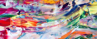 El çizimi. Soyut sanat arkaplanı. Renk dokusu. Modern, çağdaş sanat. Renkli tuval. Duvar dekoru arkaplanı