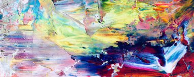 El çizimi. Soyut sanat arkaplanı. Renk dokusu. Modern, çağdaş sanat. Renkli tuval. Duvar dekoru arkaplanı