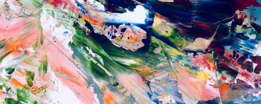 El çizimi. Soyut sanat arkaplanı. Renk dokusu. Modern, çağdaş sanat. Renkli tuval. Duvar dekoru arkaplanı