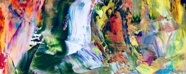 El çizimi. Soyut sanat arkaplanı. Renk dokusu. Modern, çağdaş sanat. Renkli tuval. Duvar dekoru arkaplanı