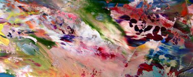 El çizimi. Soyut sanat arkaplanı. Renk dokusu. Modern, çağdaş sanat. Renkli tuval. Duvar dekoru arkaplanı