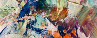 El çizimi. Soyut sanat arkaplanı. Renk dokusu. Modern, çağdaş sanat. Renkli tuval. Duvar dekoru arkaplanı