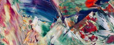 El çizimi. Soyut sanat arkaplanı. Renk dokusu. Modern, çağdaş sanat. Renkli tuval. Duvar dekoru arkaplanı