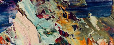 El çizimi. Soyut sanat arkaplanı. Renk dokusu. Modern, çağdaş sanat. Renkli tuval. Duvar dekoru arkaplanı