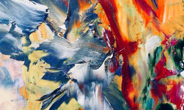 El çizimi. Soyut sanat arkaplanı. Renk dokusu. Modern, çağdaş sanat. Renkli tuval. Duvar dekoru arkaplanı