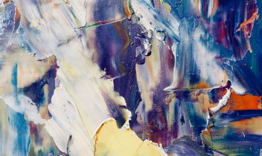 El çizimi. Soyut sanat arkaplanı. Renk dokusu. Modern, çağdaş sanat. Renkli tuval. Duvar dekoru arkaplanı