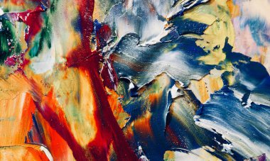 El çizimi. Soyut sanat arkaplanı. Renk dokusu. Modern, çağdaş sanat. Renkli tuval. Duvar dekoru arkaplanı