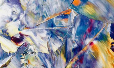 Renk dokusu. Tuvale elle çizilmiş yağlı boya resim. Soyut sanat geçmişi. Modern, çağdaş sanat. Renkli tuval. Duvar dekoru arkaplanı