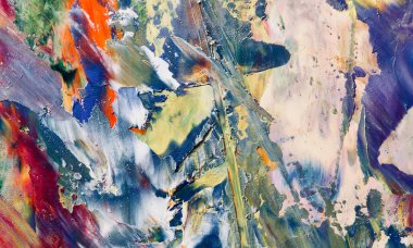 El çizimi. Soyut sanat arkaplanı. Renk dokusu. Modern, çağdaş sanat. Renkli tuval. Duvar dekoru arkaplanı