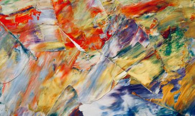 El çizimi. Soyut sanat arkaplanı. Renk dokusu. Modern, çağdaş sanat. Renkli tuval. Duvar dekoru arkaplanı