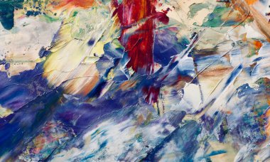 El çizimi. Soyut sanat arkaplanı. Renk dokusu. Modern, çağdaş sanat. Renkli tuval. Duvar dekoru arkaplanı