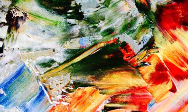 El çizimi. Soyut sanat arkaplanı. Renk dokusu. Modern, çağdaş sanat. Renkli tuval. Duvar dekoru arkaplanı