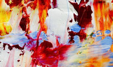 El çizimi. Soyut sanat arkaplanı. Renk dokusu. Modern, çağdaş sanat. Renkli tuval. Duvar dekoru arkaplanı