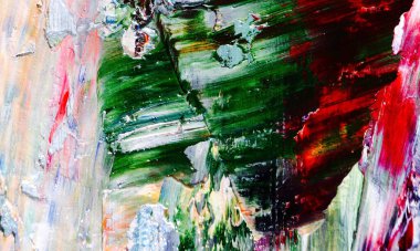 Renk dokusu. Tuvale elle çizilmiş yağlı boya resim. Soyut sanat geçmişi. Modern, çağdaş sanat. Renkli tuval. Duvar dekoru arkaplanı