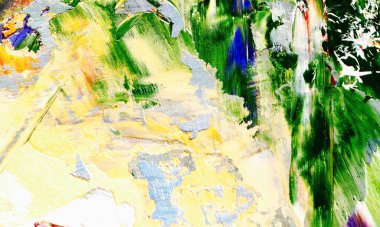 Renk dokusu. Tuvale elle çizilmiş yağlı boya resim. Soyut sanat geçmişi. Modern, çağdaş sanat. Renkli tuval. Duvar dekoru arkaplanı