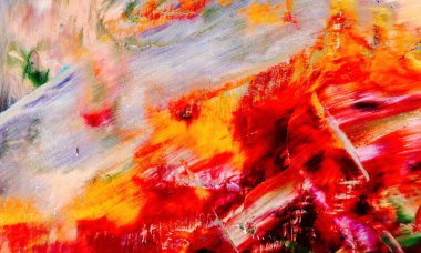 Renk dokusu. Tuvale elle çizilmiş yağlı boya resim. Soyut sanat geçmişi. Modern, çağdaş sanat. Renkli tuval. Duvar dekoru arkaplanı