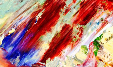 Renk dokusu. Tuvale elle çizilmiş yağlı boya resim. Soyut sanat geçmişi. Modern, çağdaş sanat. Renkli tuval. Duvar dekoru arkaplanı