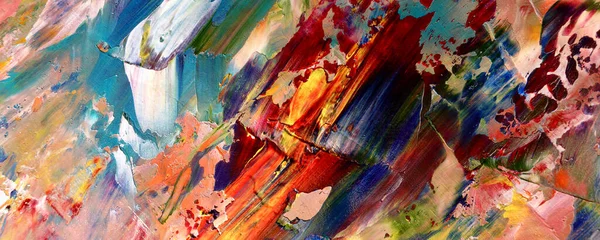 Abstract Art Background Color Texture Oil Painting Canvas 캔버스 벽감의 — 스톡 사진