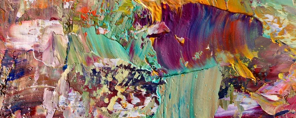 Hand Dragit Abstrakt Konst Bakgrund Färg Textur Oljemålning Duk Modern — Stockfoto