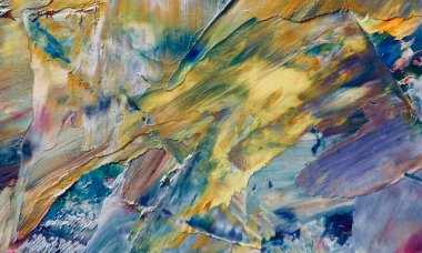 El çizimi. Soyut sanat arkaplanı. Renk dokusu. Modern, çağdaş sanat. Renkli tuval. Duvar dekoru arkaplanı
