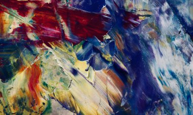 El çizimi. Soyut sanat arkaplanı. Renk dokusu. Modern, çağdaş sanat. Renkli tuval. Duvar dekoru arkaplanı