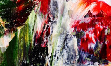 Renk dokusu. Tuvale elle çizilmiş yağlı boya resim. Soyut sanat geçmişi. Modern, çağdaş sanat. Renkli tuval. Duvar dekoru arkaplanı