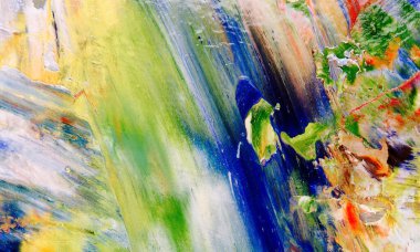 El çizimi. Soyut sanat arkaplanı. Renk dokusu. Modern, çağdaş sanat. Renkli tuval. Duvar dekoru arkaplanı